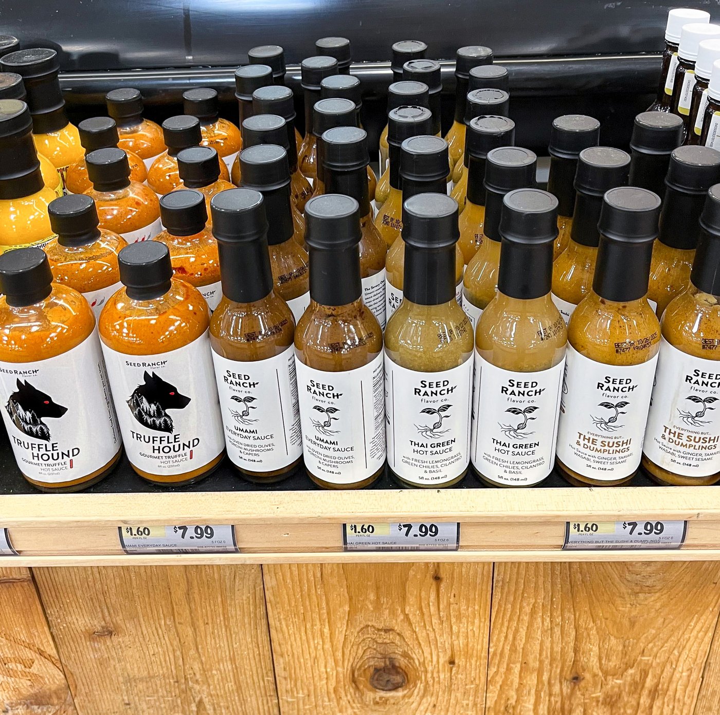 Seed Ranch sauces on retail shelf